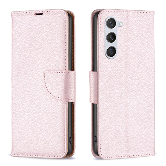 For Samsung Galaxy S24 5G Litchi Texture Pure Color Flip Leather Phone Case(Rose Gold)