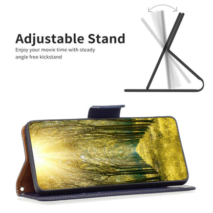 For Samsung Galaxy A35 Litchi Texture Pure Color Flip Leather Phone Case(Blue) by buy2fix