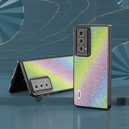 For Honor Magic V2 ABEEL Diamond Series Black Edge Phone Case(Rainbow) - Honor Cases by buy2fix | Online Shopping UK | buy2fix