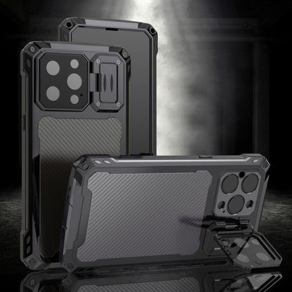 For iPhone 14 Pro Shockproof Life Waterproof Dustproof Metal MagSafe Phone Case(Black) - iPhone 14 Pro Cases by buy2fix | Online Shopping UK | buy2fix