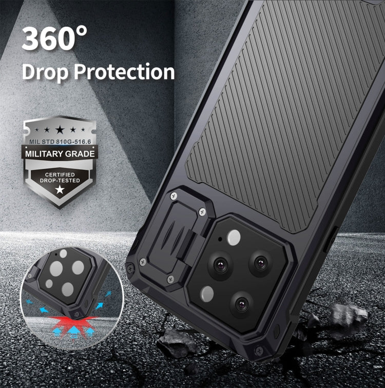 For iPhone 14 Pro Max Shockproof Life Waterproof Dustproof Metal MagSafe Phone Case(Blue) - iPhone 14 Pro Max Cases by buy2fix | Online Shopping UK | buy2fix