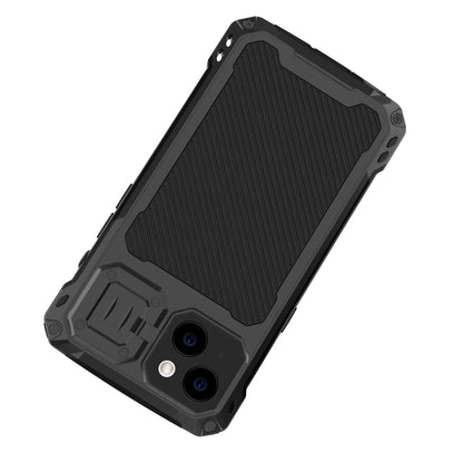 For iPhone 14 Shockproof Life Waterproof Dustproof Metal MagSafe Phone Case(Black) by buy2fix