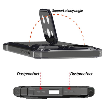 For iPhone 14 Shockproof Life Waterproof Dustproof Metal MagSafe Phone Case(Black) by buy2fix