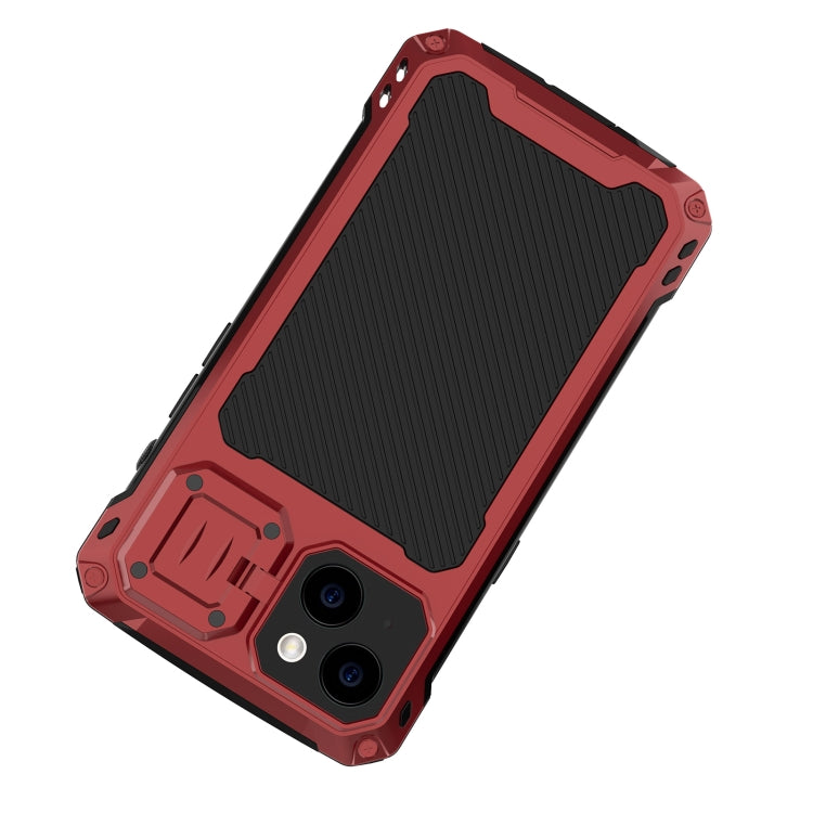 For iPhone 14 Shockproof Life Waterproof Dustproof Metal MagSafe Phone Case(Red) by buy2fix
