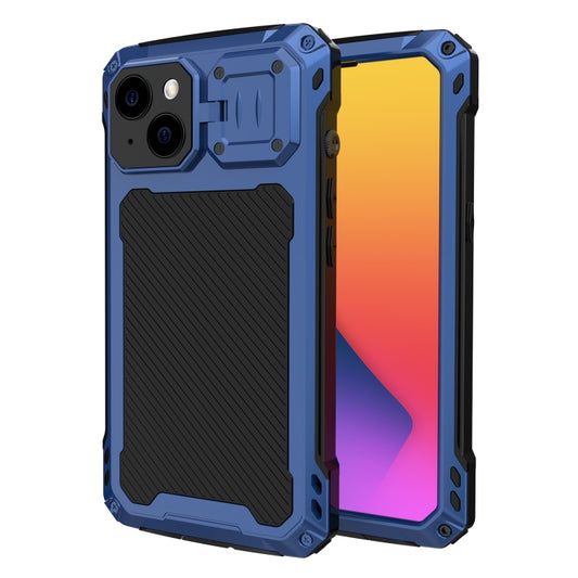 For iPhone 14 LK MagSafe Shockproof Life Waterproof Dustproof Metal Phone Case(Blue) - iPhone 14 Cases by buy2fix | Online Shopping UK | buy2fix