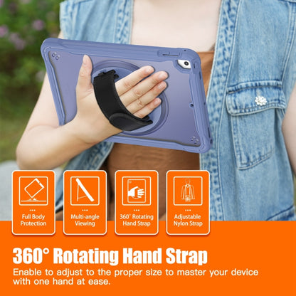 For iPad Air / Air 2 / 9.7 2018 / 2017 Heavy Duty Hybrid Tablet Case with Hand Grip & Strap(Lavender Grey) - iPad 9.7 (2018) & (2017) Cases by buy2fix | Online Shopping UK | buy2fix