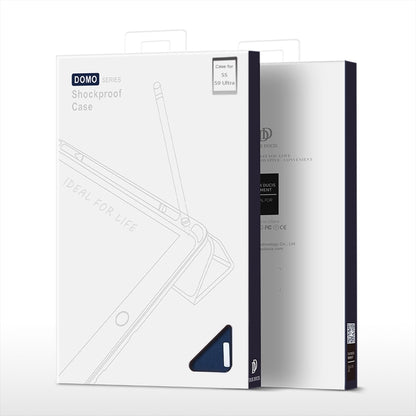 For Samsung Galaxy Tab S10 Ultra / S9 Ultra DUX DUCIS Domo Series Cloth Texture Magnetic Leather Tablet Case(Blue) - Tab S10 Ultra Cases by DUX DUCIS | Online Shopping UK | buy2fix