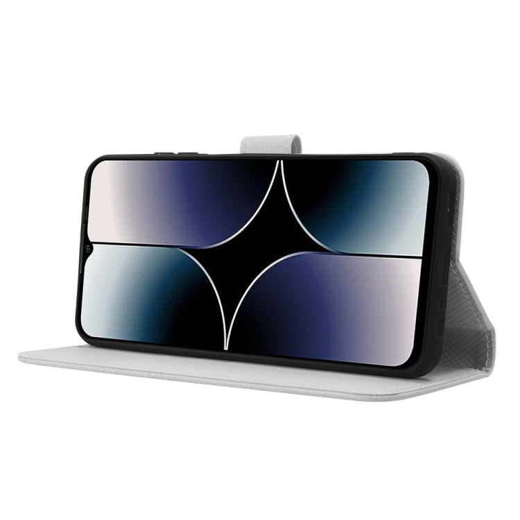 For Ulefone Note 16 Pro Diamond Texture Leather Phone Case(White) by buy2fix