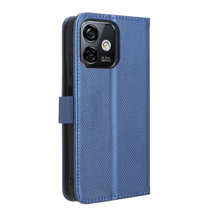 For Ulefone Note 16 Pro Diamond Texture Leather Phone Case(Blue) by buy2fix
