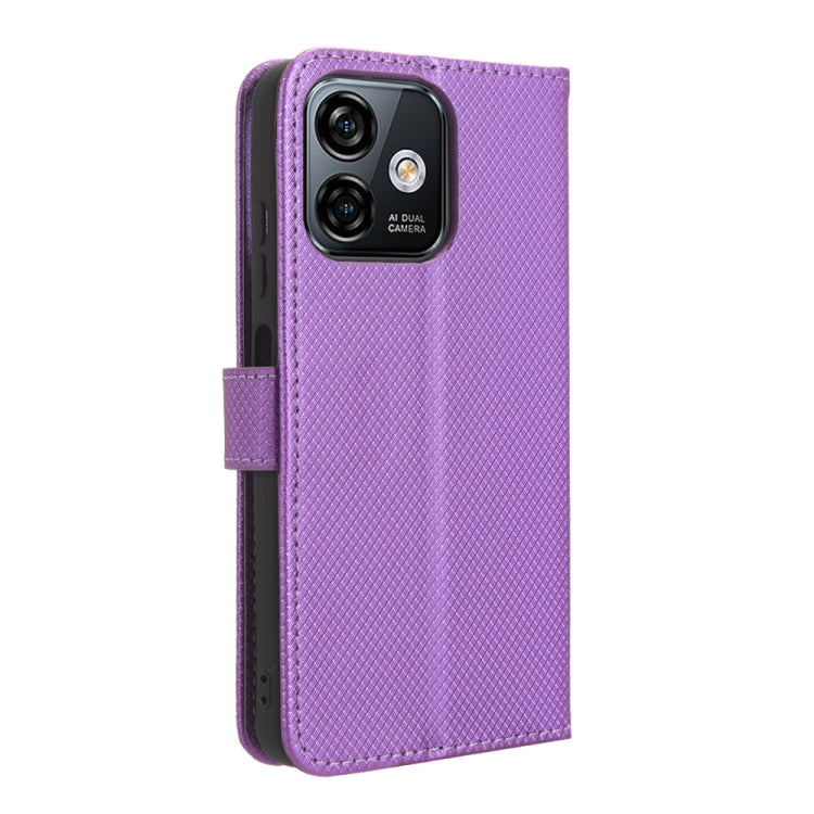 For Ulefone Note 16 Pro Diamond Texture Leather Phone Case(Purple) by buy2fix