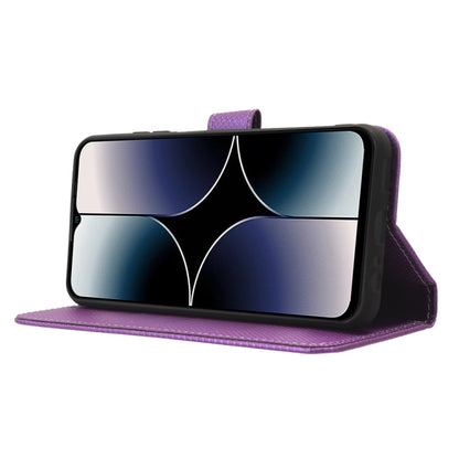 For Ulefone Note 16 Pro Diamond Texture Leather Phone Case(Purple) by buy2fix