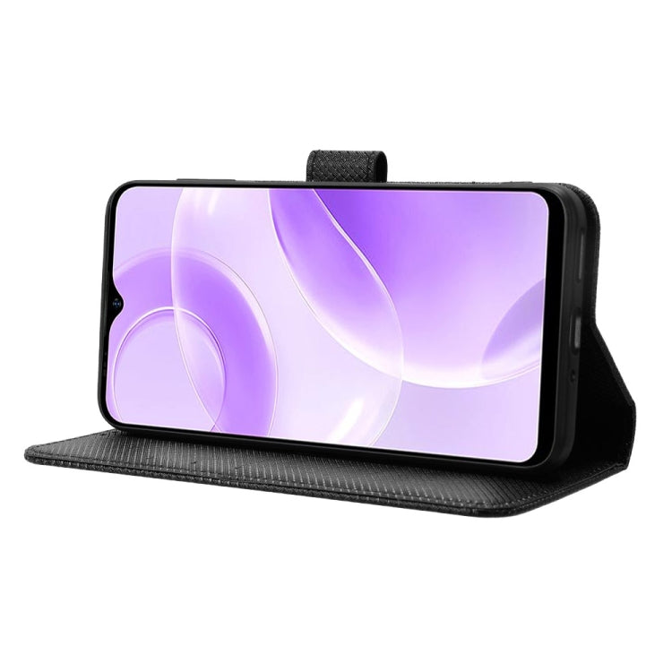 For Ulefone Note 15 Diamond Texture Leather Phone Case(Black) by buy2fix