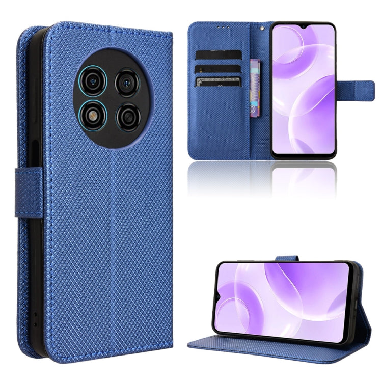 For Ulefone Note 15 Diamond Texture Leather Phone Case(Blue) by buy2fix