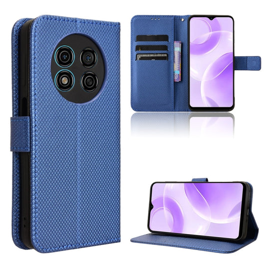 For Ulefone Note 15 Diamond Texture Leather Phone Case(Blue) by buy2fix