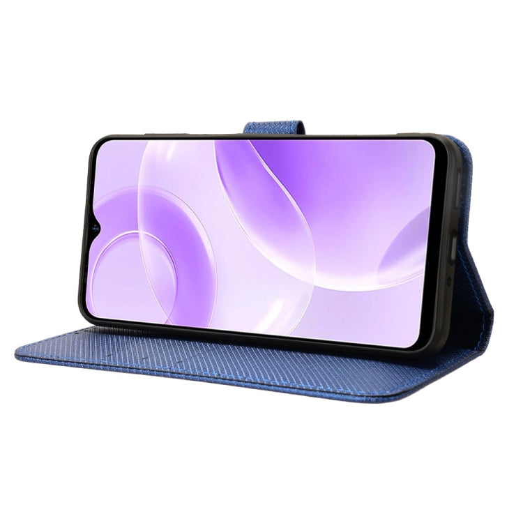 For Ulefone Note 15 Diamond Texture Leather Phone Case(Blue) by buy2fix