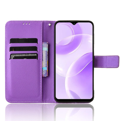 For Ulefone Note 15 Diamond Texture Leather Phone Case(Purple) by buy2fix