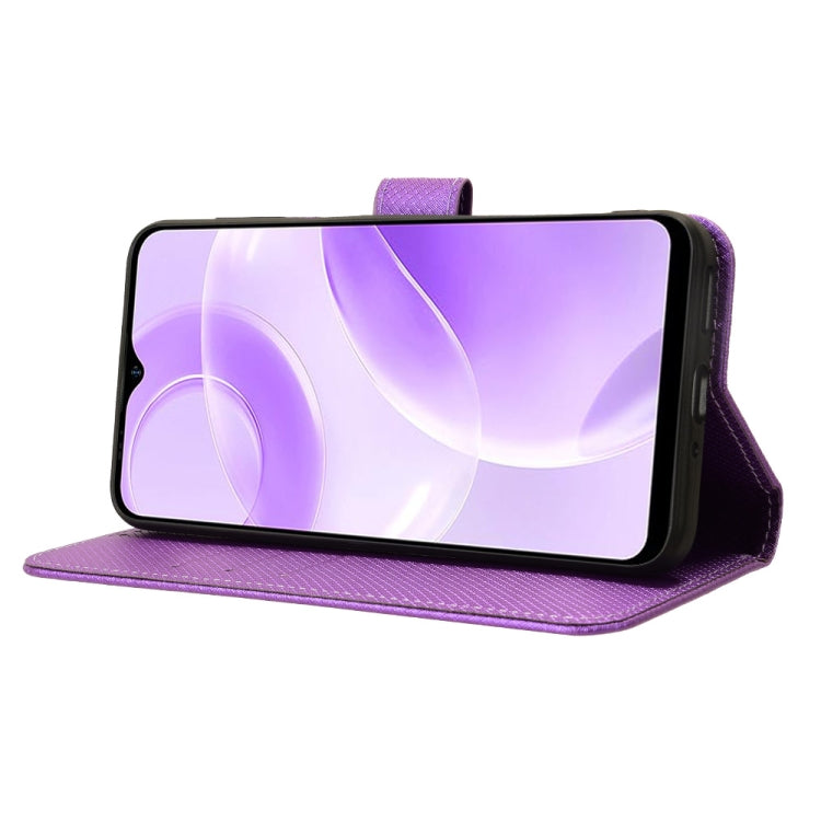 For Ulefone Note 15 Diamond Texture Leather Phone Case(Purple) by buy2fix