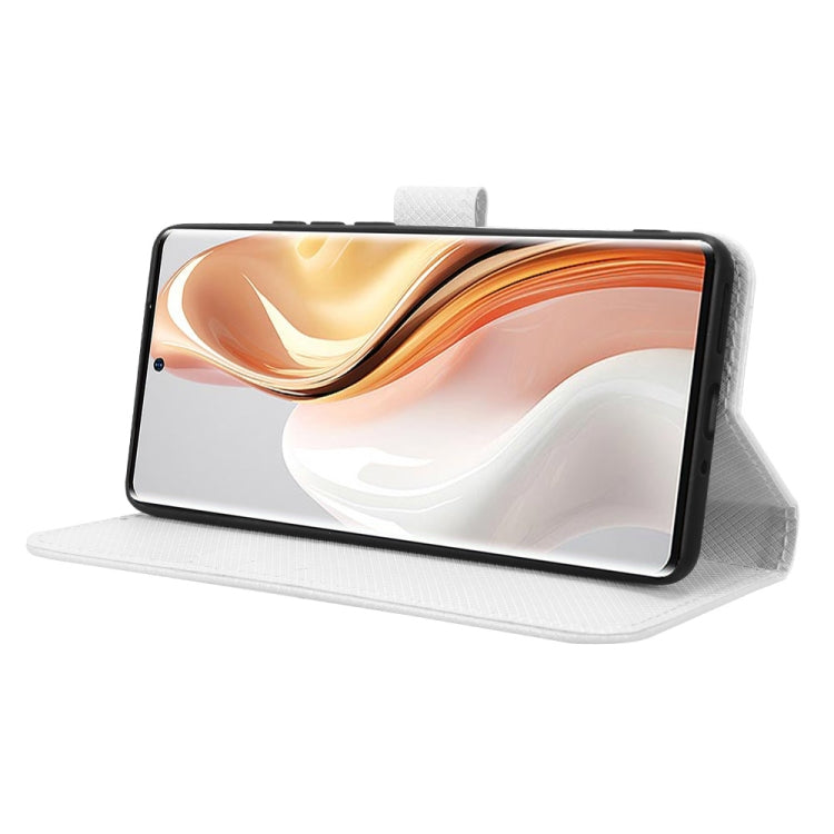 For Ulefone Note 17 Pro Diamond Texture Leather Phone Case(White) by buy2fix