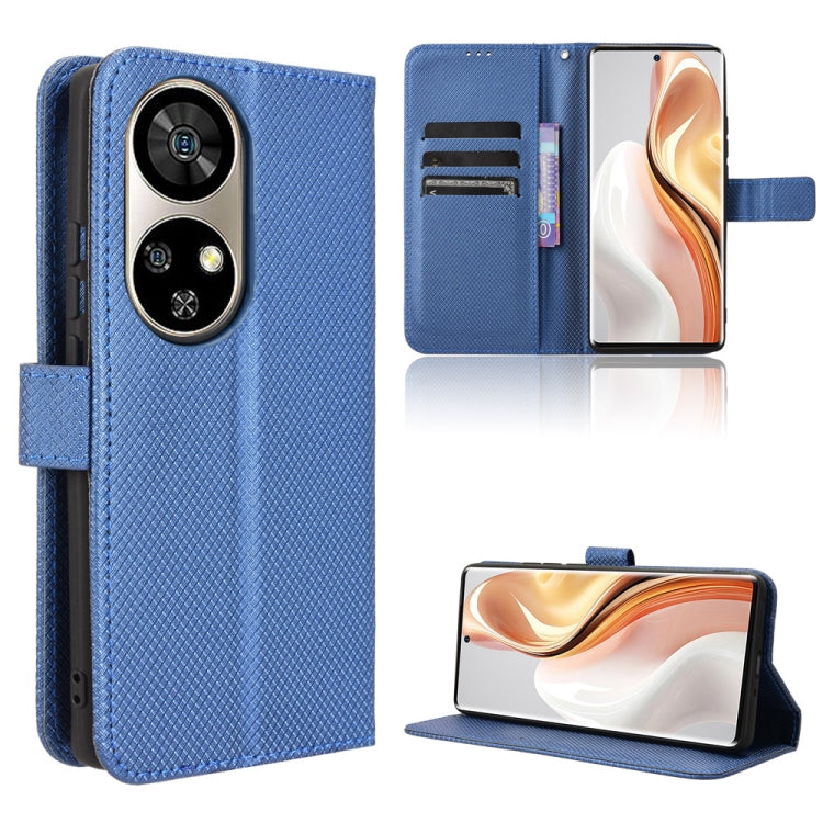 For Ulefone Note 17 Pro Diamond Texture Leather Phone Case(Blue) by buy2fix