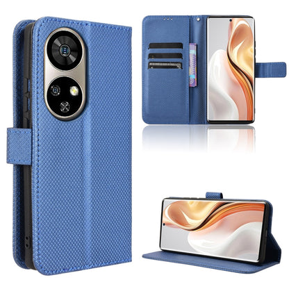 For Ulefone Note 17 Pro Diamond Texture Leather Phone Case(Blue) by buy2fix