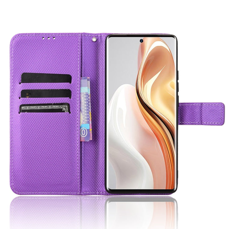 For Ulefone Note 17 Pro Diamond Texture Leather Phone Case(Purple) by buy2fix