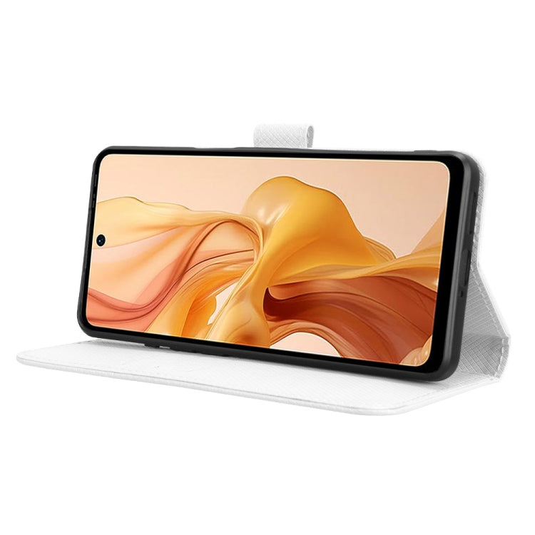 For Ulefone Note 18 Ultra Diamond Texture Leather Phone Case(White) by buy2fix