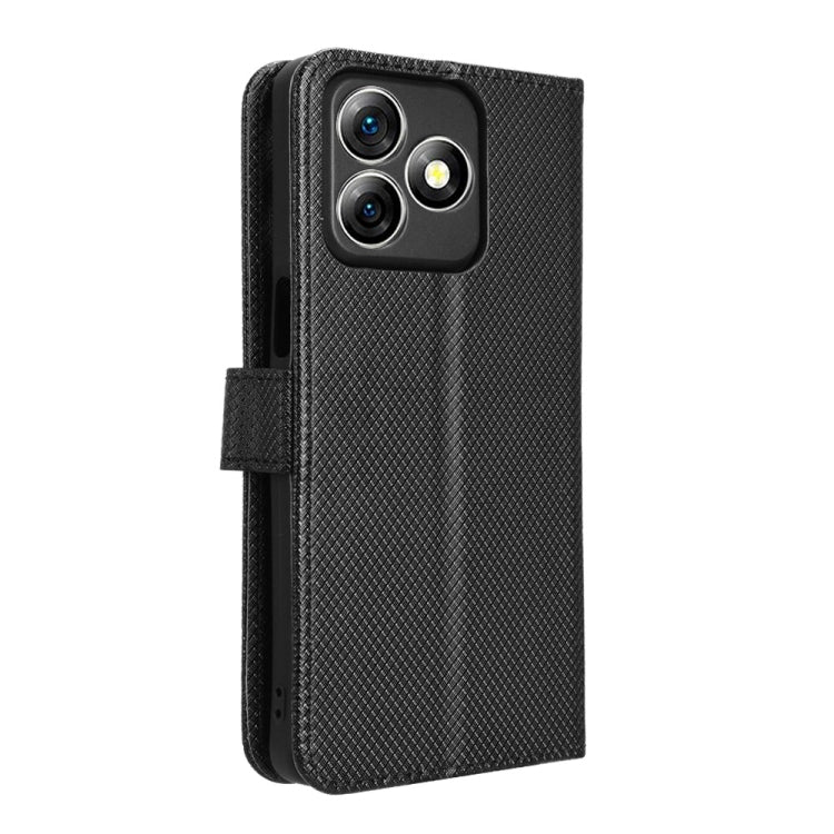 For Ulefone Note 18 Ultra Diamond Texture Leather Phone Case(Black) by buy2fix