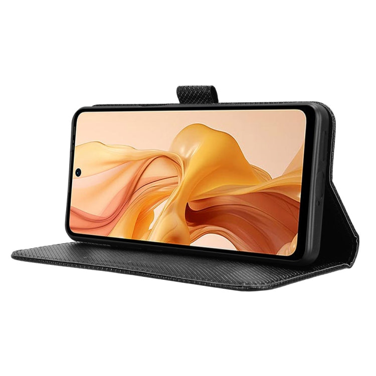 For Ulefone Note 18 Ultra Diamond Texture Leather Phone Case(Black) by buy2fix