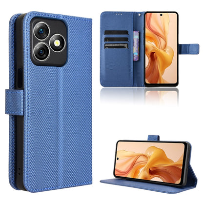 For Ulefone Note 18 Ultra Diamond Texture Leather Phone Case(Blue) by buy2fix