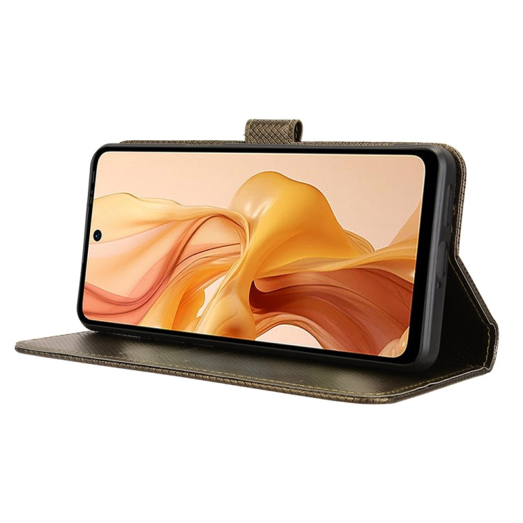 For Ulefone Note 18 Ultra Diamond Texture Leather Phone Case(Brown) by buy2fix