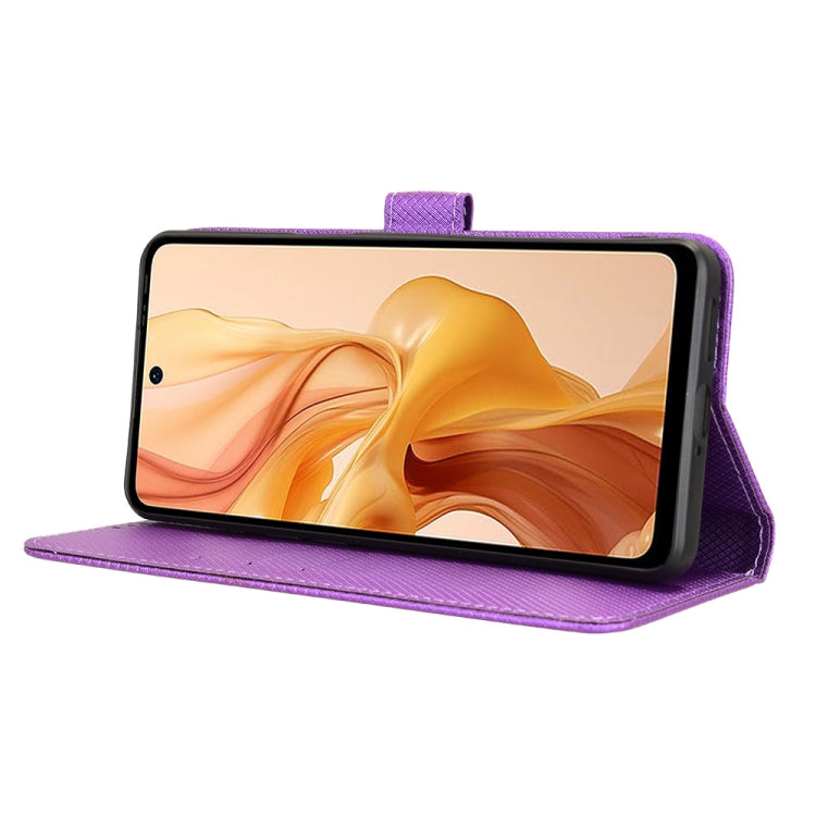 For Ulefone Note 18 Ultra Diamond Texture Leather Phone Case(Purple) by buy2fix