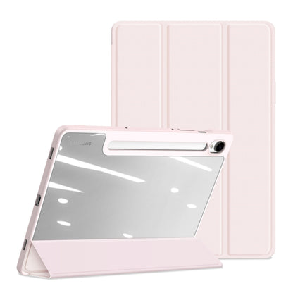 For Samsung Galaxy Tab S10 FE / S9 FE / S9 DUX DUCIS TOBY Series Antiskid Leather Tablet Case with Sleep / Wake-up Function(Pink) - Other Galaxy Tab PC by DUX DUCIS | Online Shopping UK | buy2fix