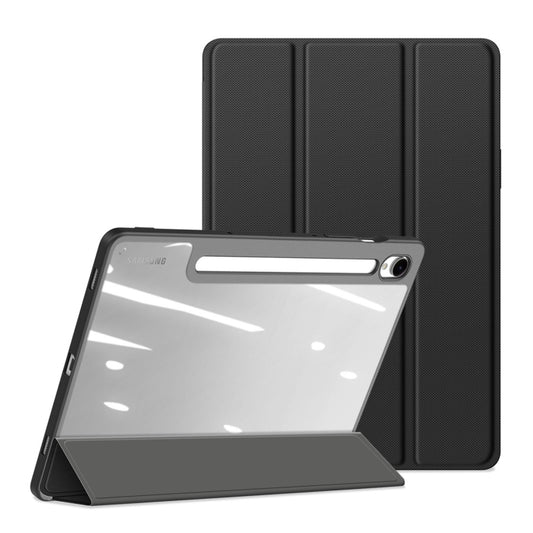 For Samsung Galaxy Tab S10 FE / S9 FE / S9 DUX DUCIS TOBY Series Antiskid Leather Tablet Case with Sleep / Wake-up Function(Black) - Other Galaxy Tab PC by DUX DUCIS | Online Shopping UK | buy2fix