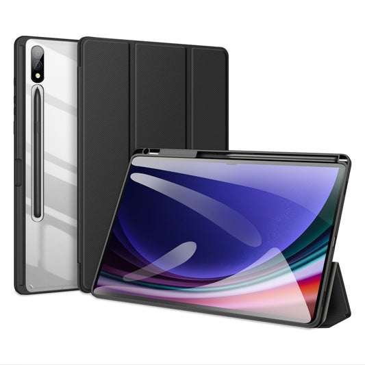 For Samsung Galaxy Tab S10+ DUX DUCIS TOBY Series Antiskid Leather Tablet Case with Sleep / Wake-up Function(Black) - Tab S10+ Cases by DUX DUCIS | Online Shopping UK | buy2fix