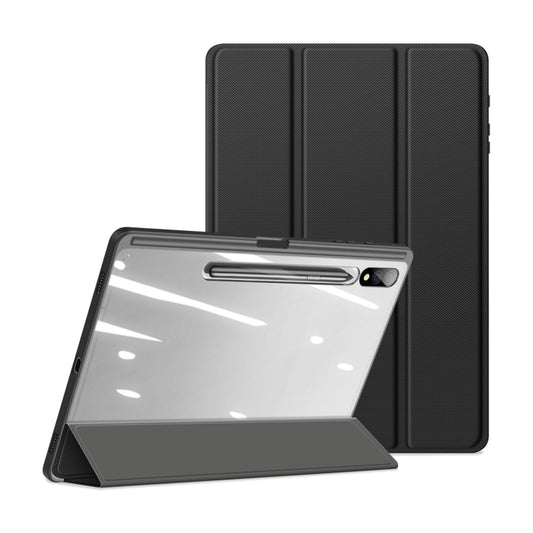 For Samsung Galaxy Tab S10+ DUX DUCIS TOBY Series Antiskid Leather Tablet Case with Sleep / Wake-up Function(Black) - Tab S10+ Cases by DUX DUCIS | Online Shopping UK | buy2fix