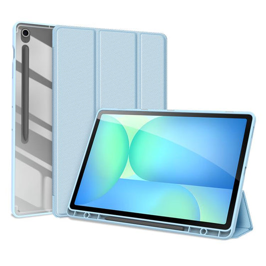 For Samsung Galaxy Tab S10 FE+ DUX DUCIS TOBY Series Antiskid Leather Tablet Case with Sleep / Wake-up Function(Blue) - Galaxy Tab S10 FE+ by DUX DUCIS | Online Shopping UK | buy2fix