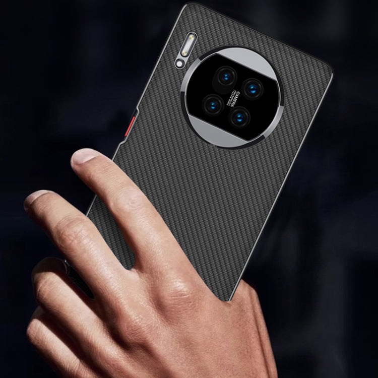 For Huawei Mate 30 5G GKK Electroplating Leather Surface Phone Case(Black) - Huawei Cases by GKK | Online Shopping UK | buy2fix