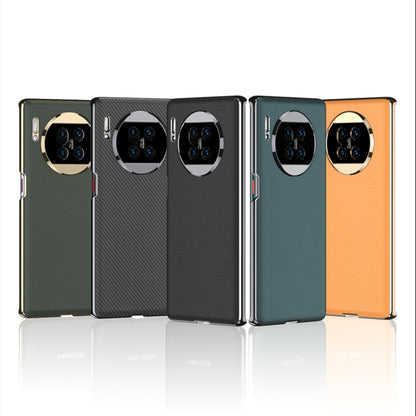 For Huawei Mate 30 5G GKK Electroplating Leather Surface Phone Case(Yellow) - Huawei Cases by GKK | Online Shopping UK | buy2fix