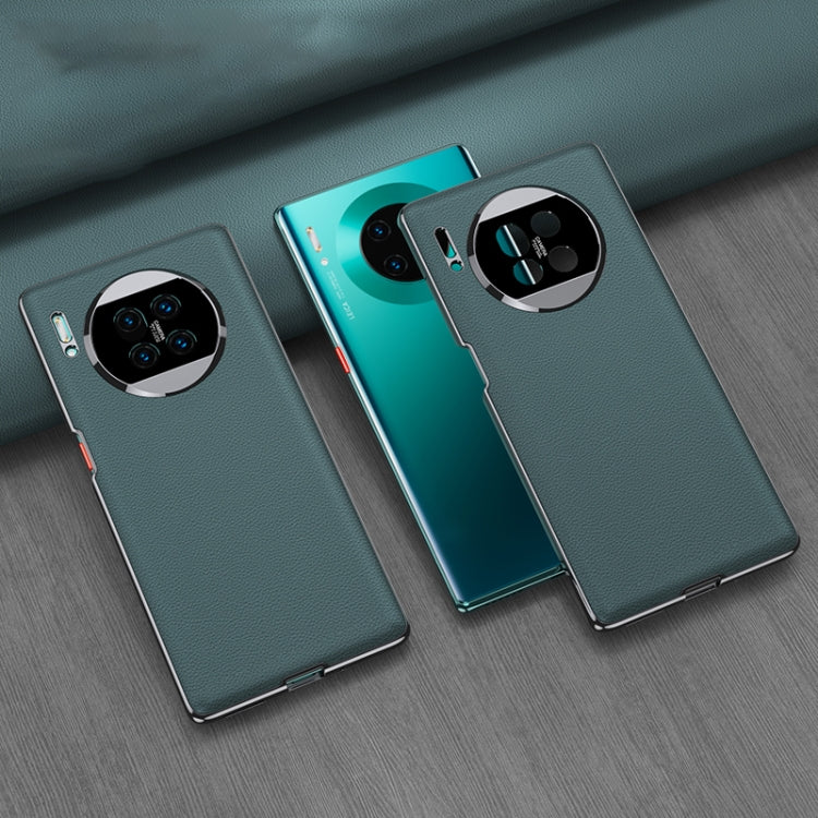 For Huawei Mate 30 Pro 5G GKK Electroplating Leather Surface Phone Case(Cyan) - Huawei Cases by GKK | Online Shopping UK | buy2fix