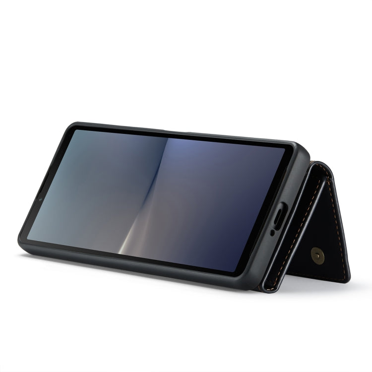 For Sony Xperia 10 V DG.MING M1 Series 3-Fold Multi Card Wallet + Magnetic Phone Case(Black) by DG.MING