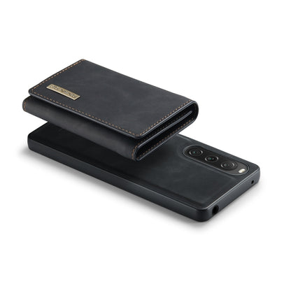 For Sony Xperia 10 V DG.MING M1 Series 3-Fold Multi Card Wallet + Magnetic Phone Case(Black) by DG.MING