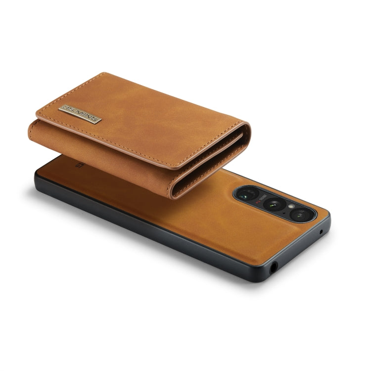 For Sony Xperia 1 VI DG.MING M1 Series 3-Fold Multi Card Wallet + Magnetic Phone Case(Brown) by DG.MING