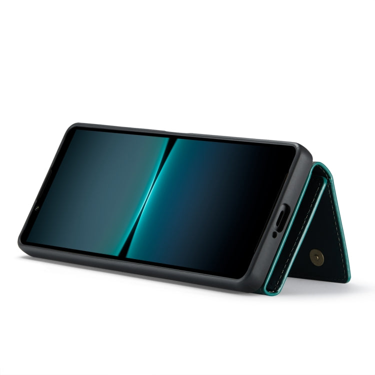 For Sony Xperia 1 VI DG.MING M1 Series 3-Fold Multi Card Wallet + Magnetic Phone Case(Green) by DG.MING
