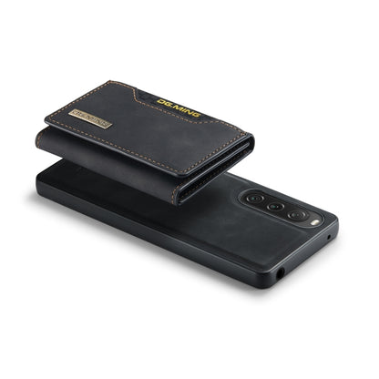 For Sony Xperia 10 V DG.MING M2 Series 3-Fold Multi Card Bag + Magnetic Phone Case(Black) by DG.MING