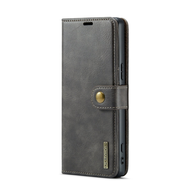 For Sony Xperia 1 V DG.MING Crazy Horse Texture Detachable Magnetic Leather Phone Case(Grey) by DG.MING