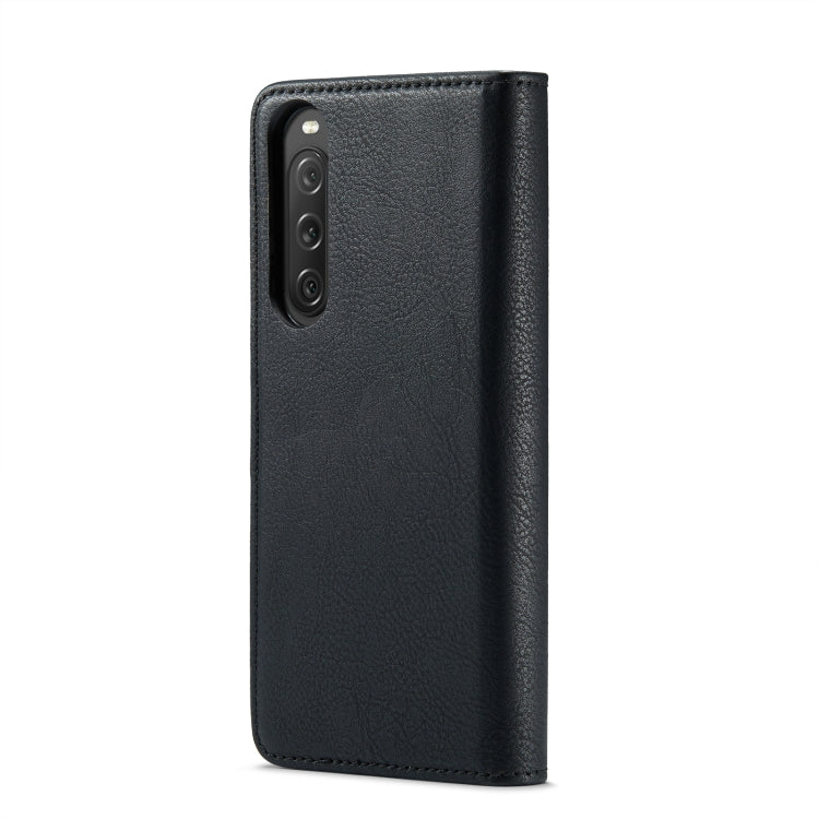 For Sony Xperia 10 V DG.MING Crazy Horse Texture Detachable Magnetic Leather Phone Case(Black) by DG.MING