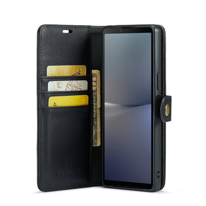 For Sony Xperia 10 V DG.MING Crazy Horse Texture Detachable Magnetic Leather Phone Case(Black) by DG.MING