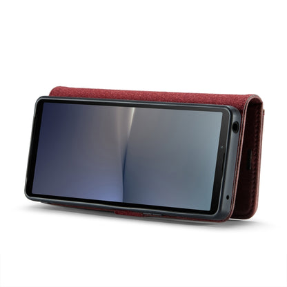 For Sony Xperia 10 V DG.MING Crazy Horse Texture Detachable Magnetic Leather Phone Case(Red) by DG.MING