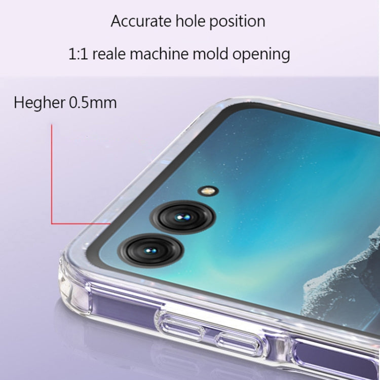 For Motorola Razr 40 Ultra Shell Pattern Glitter Shockproof Phone Case(Purple) - Motorola Cases by buy2fix | Online Shopping UK | buy2fix