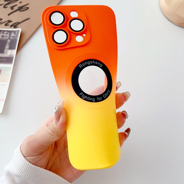 For iPhone 11 Two-color Gradient MagSafe TPU Phone Case(Orange+Yellow) by buy2fix